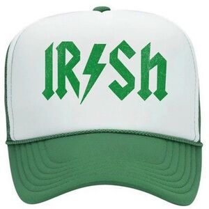 Green and White Irish Trucker Hat